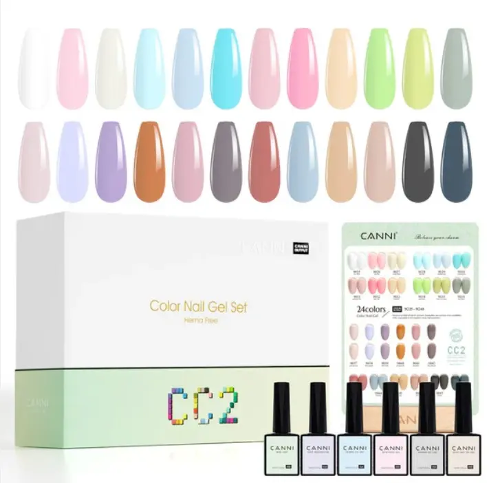 CC2 CANNI 9ml color gel polish 30pcs/kit (with color chart)