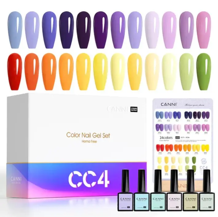 CC4 CANNI 9ml color gel polish 30pcs/kit (with color chart)