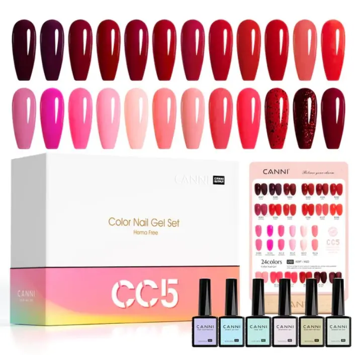 CC5 CANNI 9ml color gel polish 30pcs/kit (with color chart)