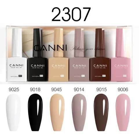 2307 CANNI 9ml color gel polish 6pcs/set