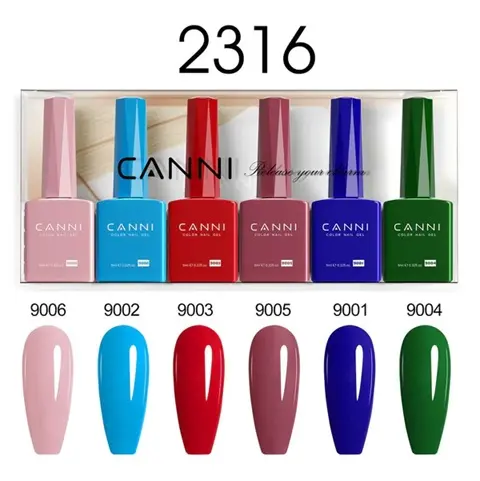 2316 CANNI 9ml color gel polish 6pcs/set