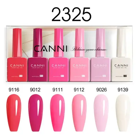2325 CANNI 9ml color gel polish 6pcs/set