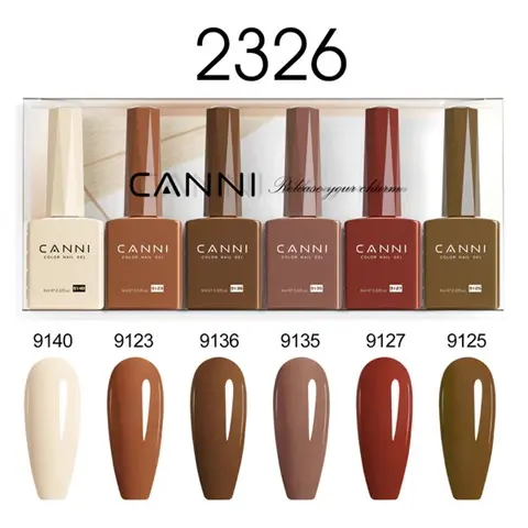 2326 CANNI 9ml color gel polish 6pcs/set