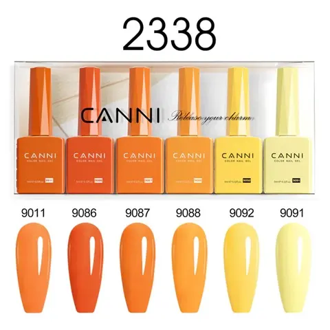 2338 CANNI 9ml color gel polish 6pcs/set