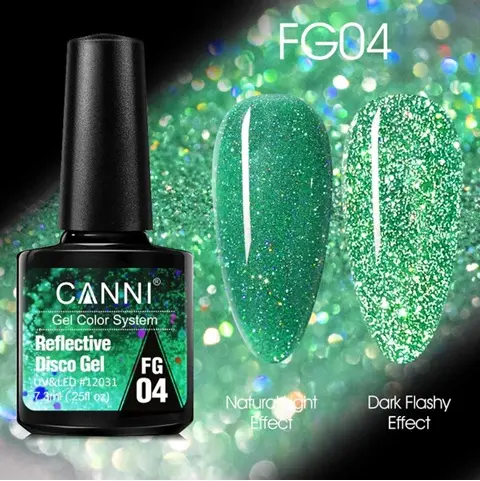 FG04 CANNI Reflective Disco Gel Nail Polish 7.3ml