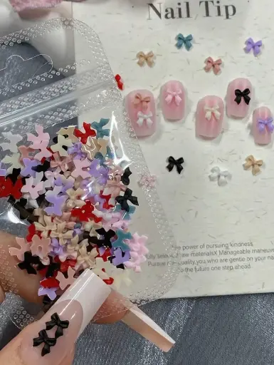 Bows small assorted 100 pcs