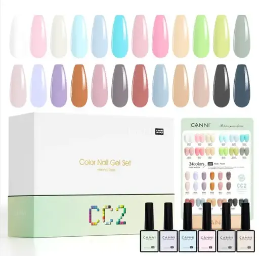 [09CC2] CC2 CANNI 9ml color gel polish 30pcs/kit (with color chart)