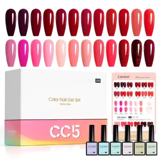 [09CC5] CC5 CANNI 9ml color gel polish 30pcs/kit (with color chart)