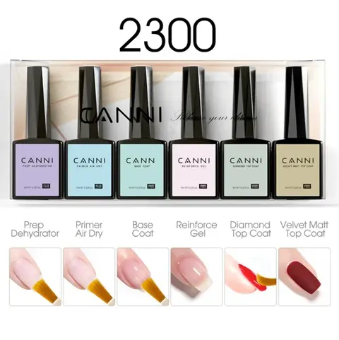 [1302k1] 2300 CANNI 9ml color gel polish 6pcs/set