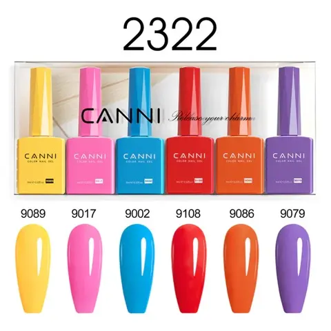 [1302k2] 2322 CANNI 9ml color gel polish 6pcs/set