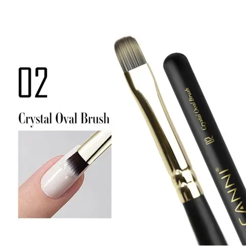 [33111-02] 02 CANNI Crystal Oval Brush