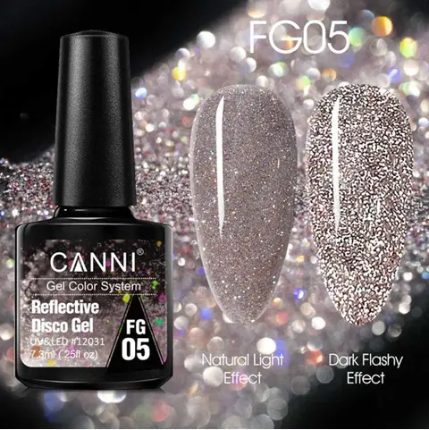 [12031] FG05 CANNI Reflective Disco Gel Nail Polish 7.3ml