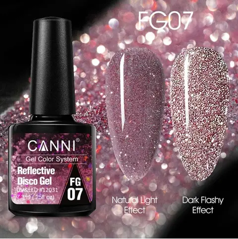 [12031] FG07 CANNI Reflective Disco Gel Nail Polish 7.3ml