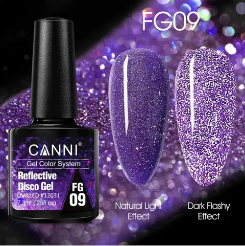 [12031] FG09 CANNI Reflective Disco Gel Nail Polish 7.3ml