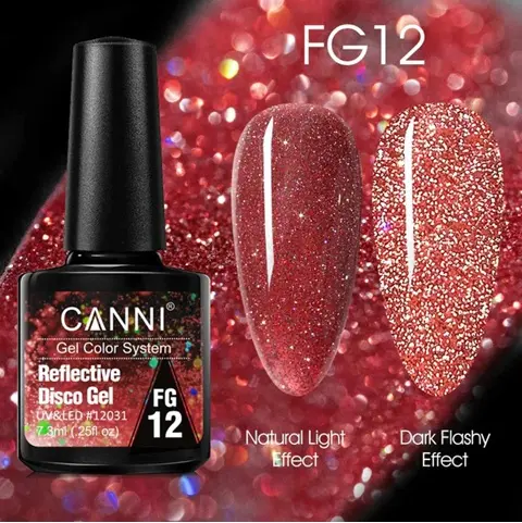 [12031] FG12 CANNI Reflective Disco Gel Nail Polish 7.3ml